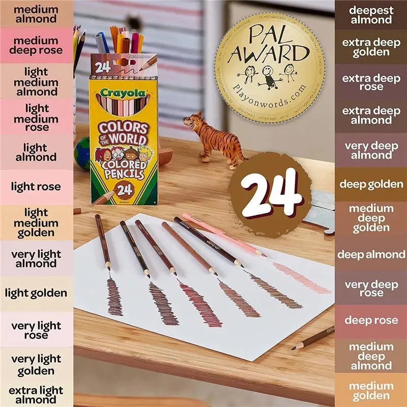 Crayola - 24 Ct Colored Pencils, Colors Of The World