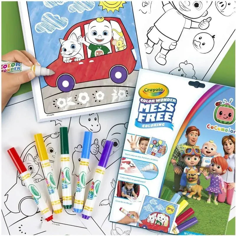 Crayola - Color Wonder Coloring Pad & Markers, Cocomelon