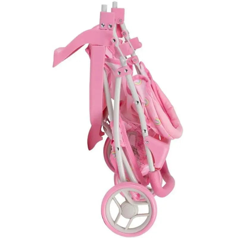 Adora - Snack N Go Baby Doll Stroller with Shade, Rainbow Rose