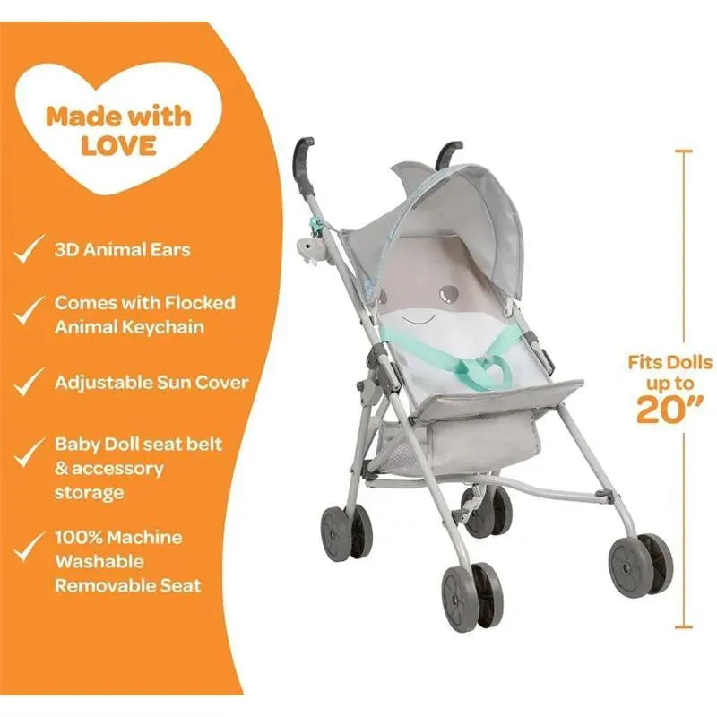 Adora - Be Bright Shark Stroller & Key Chain