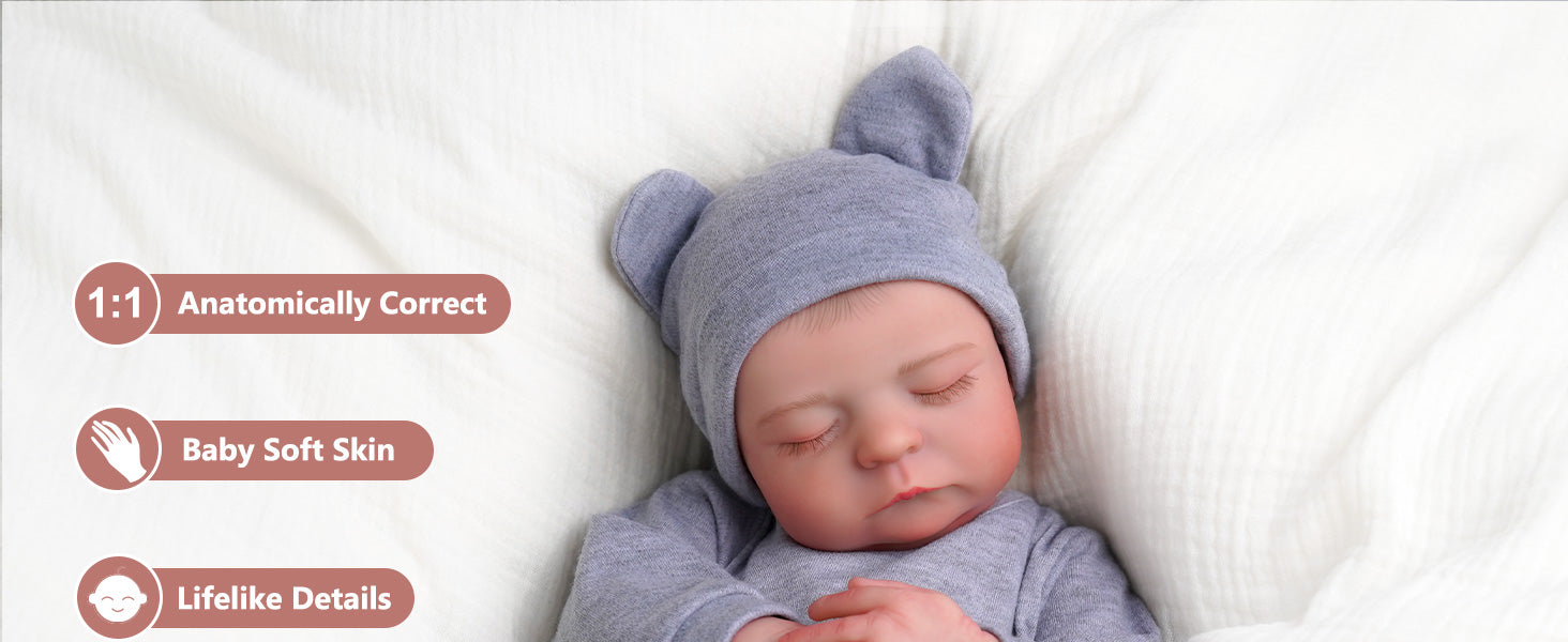 Ace- 17 Inch Full Body silicone baby