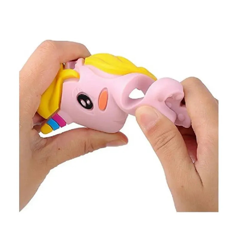 Primo Passi - Silicone Baby Teether, Pink Unicorn