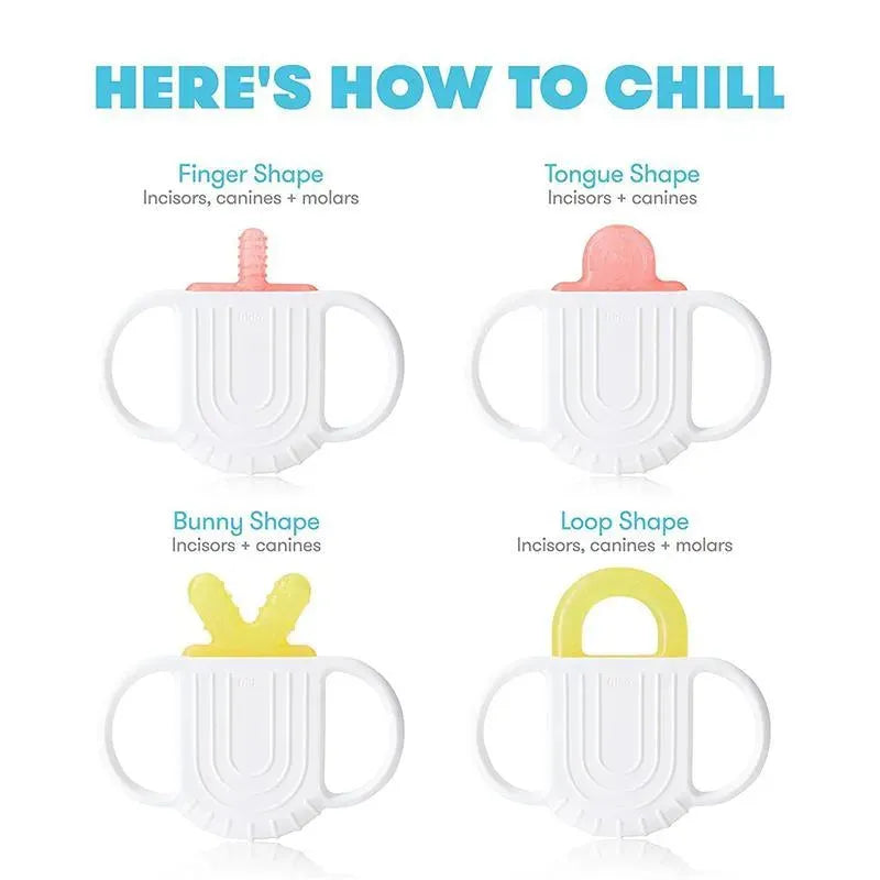 Fridababy - 2Pk Not-Too-Cold-to-Hold Silicone Teether