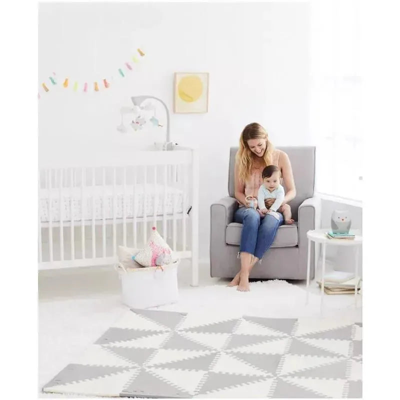 Skip Hop - Playspot Geo Foam Floor Tile Mat, Grey/Cream