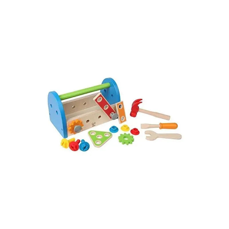 Hape - Fix It Kid's Wooden Tool Box and Accessory Play Set