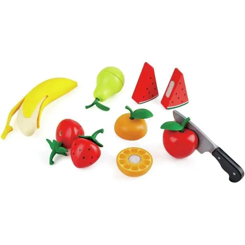 Hape - Wooden Healthy Cutting Play Fruits with Play Knife