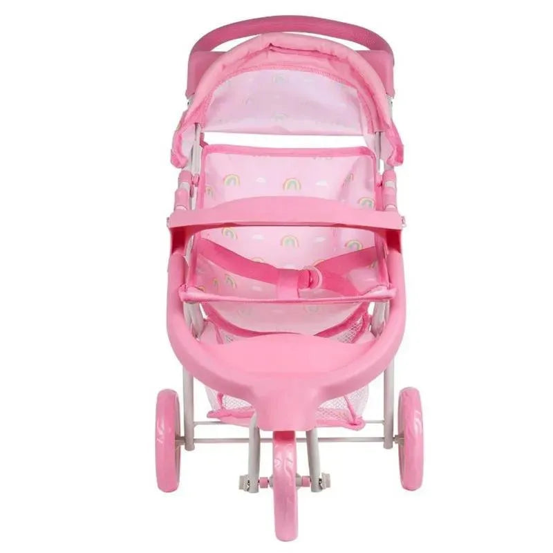 Adora - Snack N Go Baby Doll Stroller with Shade, Rainbow Rose