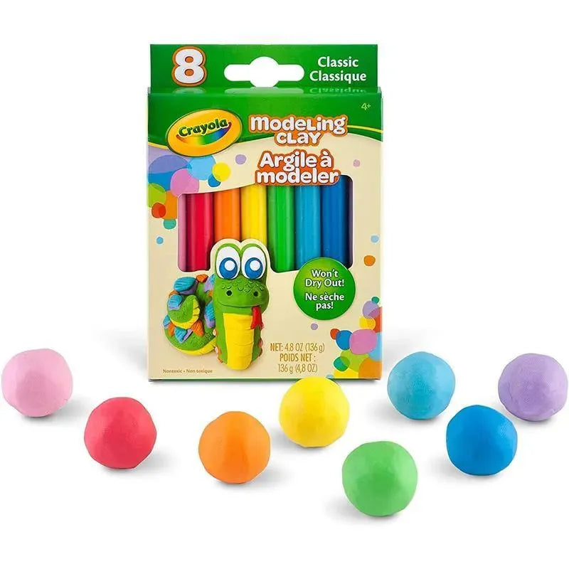 Crayola - 8 Ct Modeling Clay, Basic Assortment